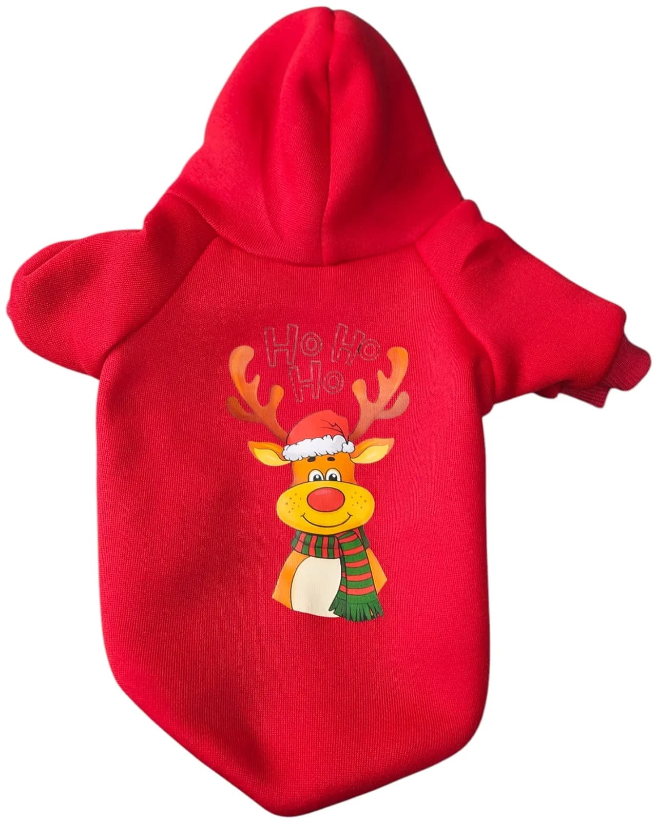 The "Reindeer " Red Hoodie - M