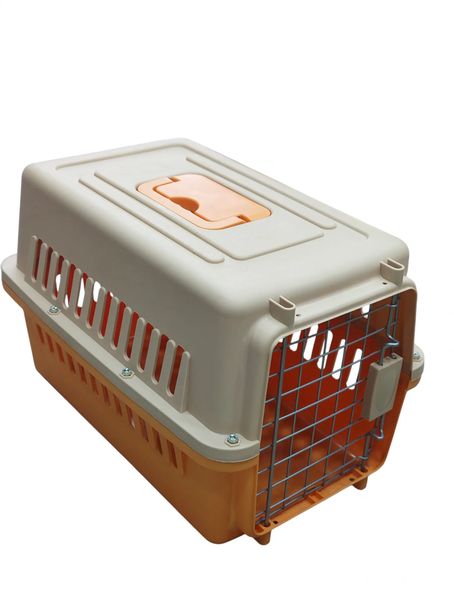 Orange pet carrier - Image 1