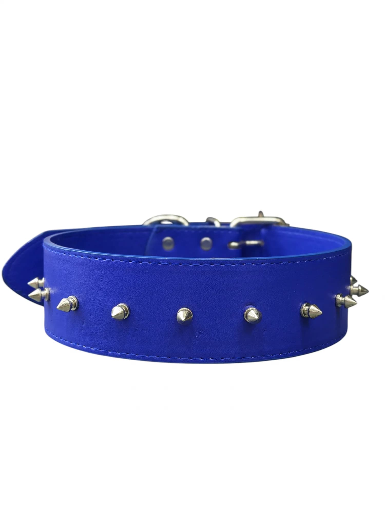 Dog Spiked Collar - blue
