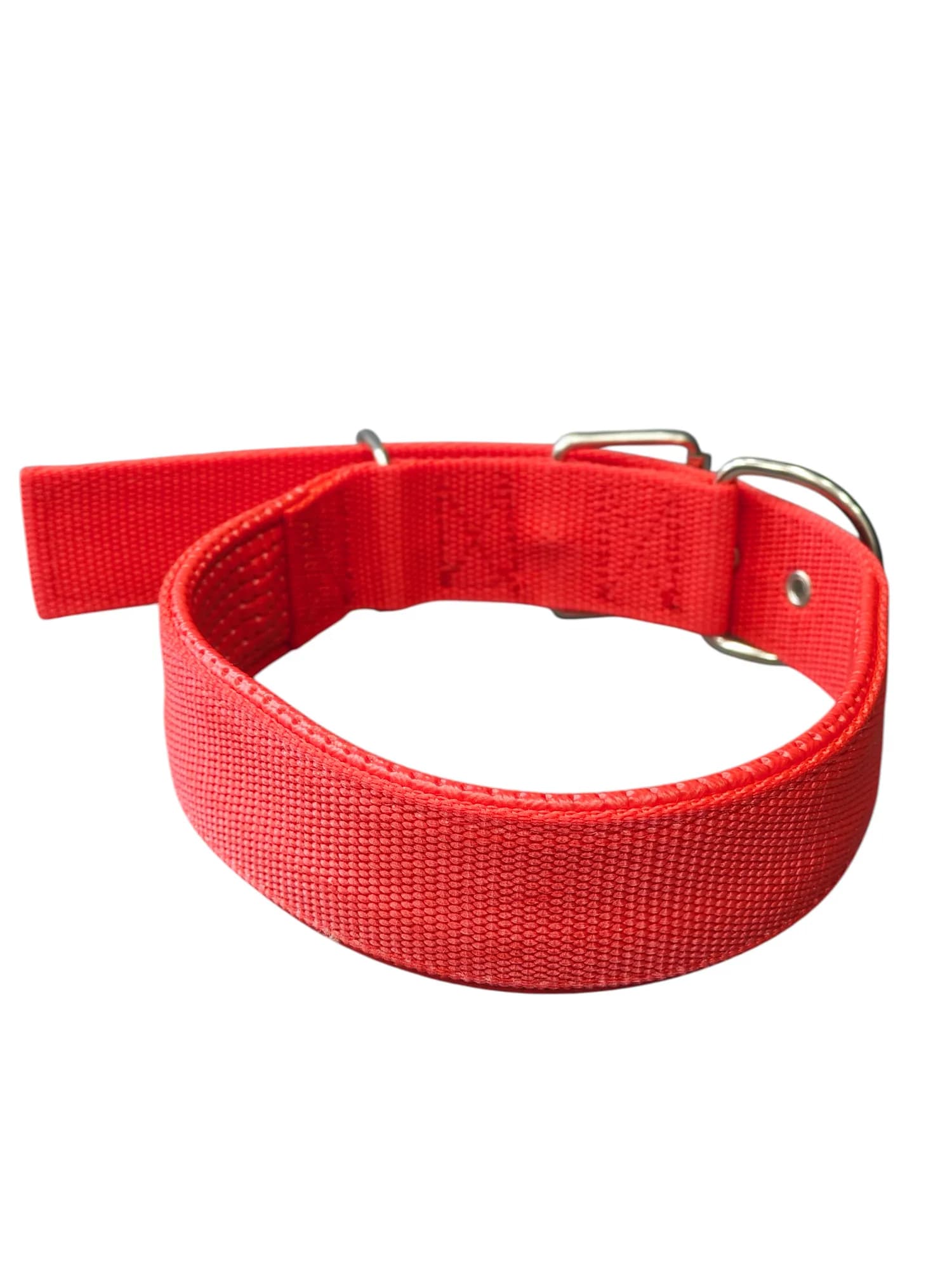 High-durability webbing collar - red