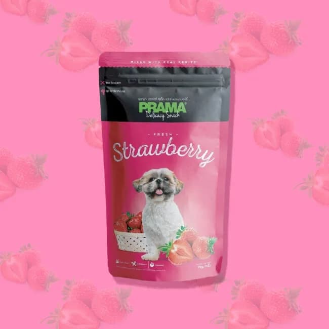 Prama dog treat - Strawberry - Image 1